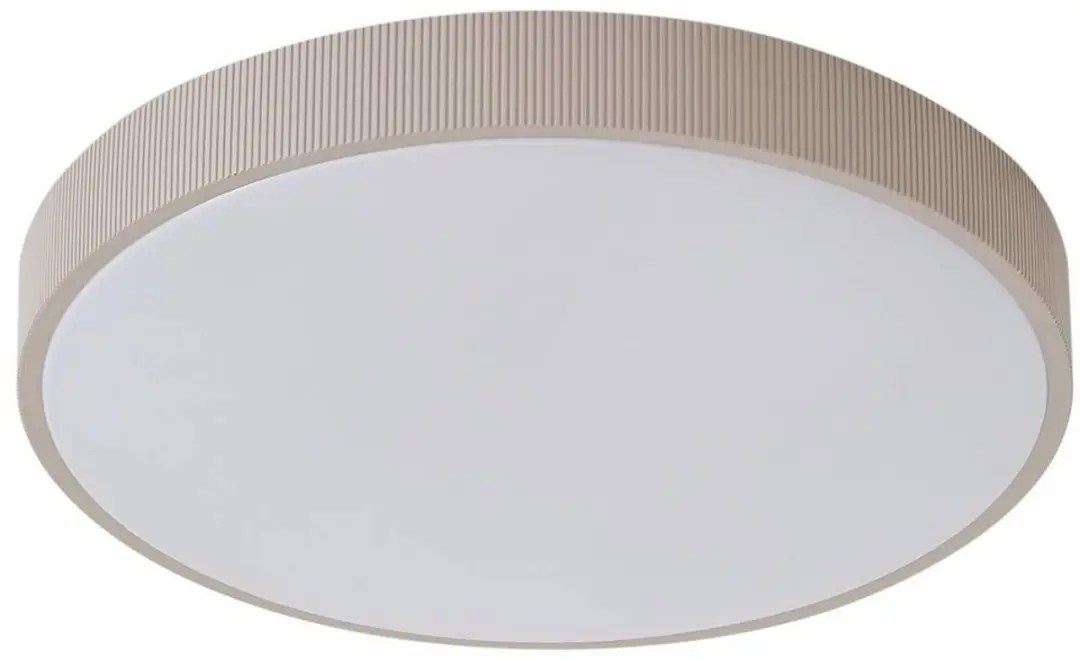 Lindby LED Plafondlamp 49cm - 1 Lichtpunt - Wit/Taupe