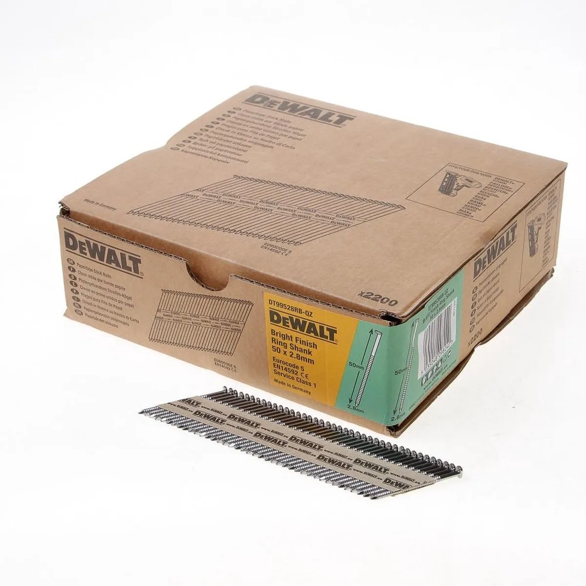 DeWalt DNPT28R50Z Papiergebonden Spijkers 2.8x50mm - 2200 Stuks