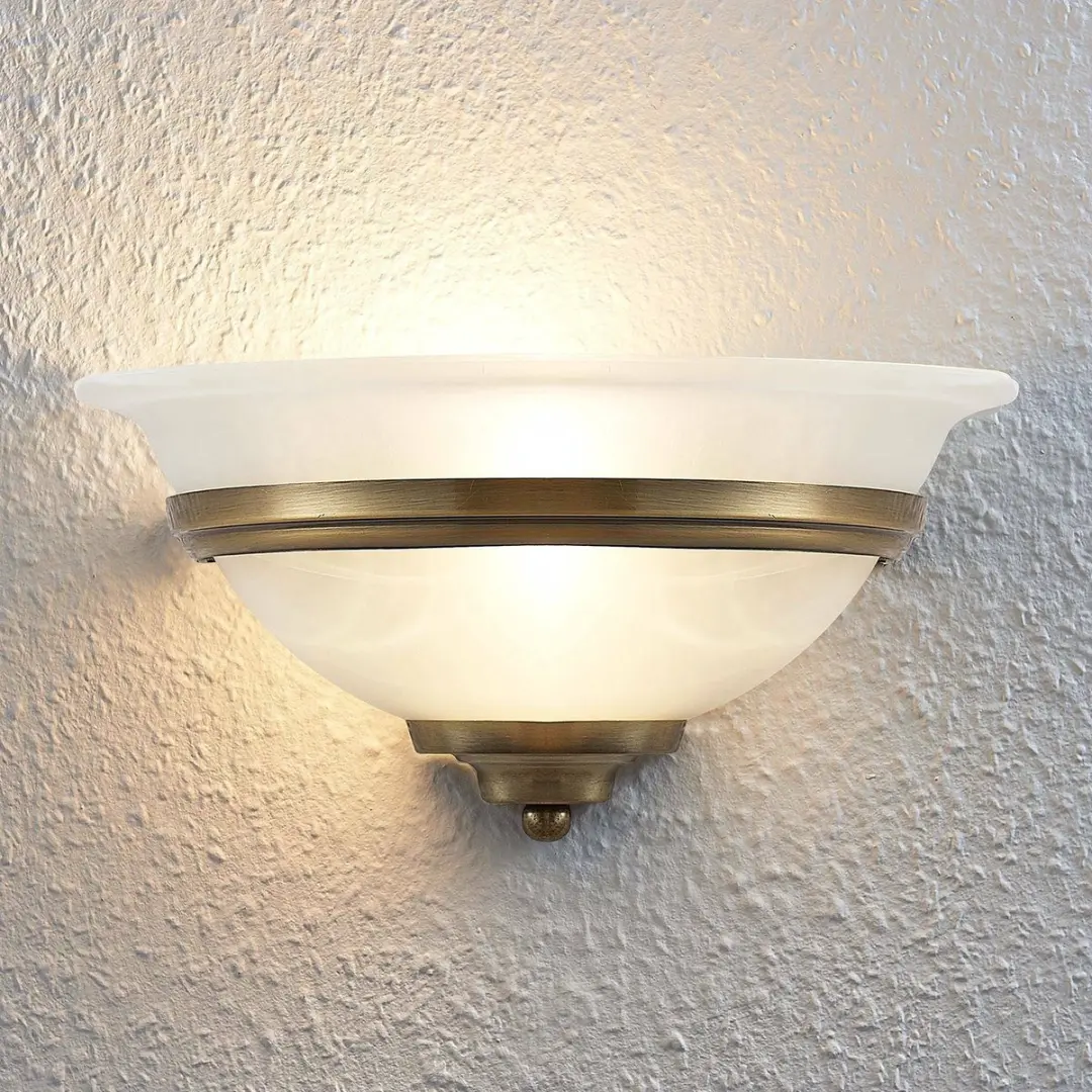 Lindby Wandlamp Glas Metaal 1 Licht E27
