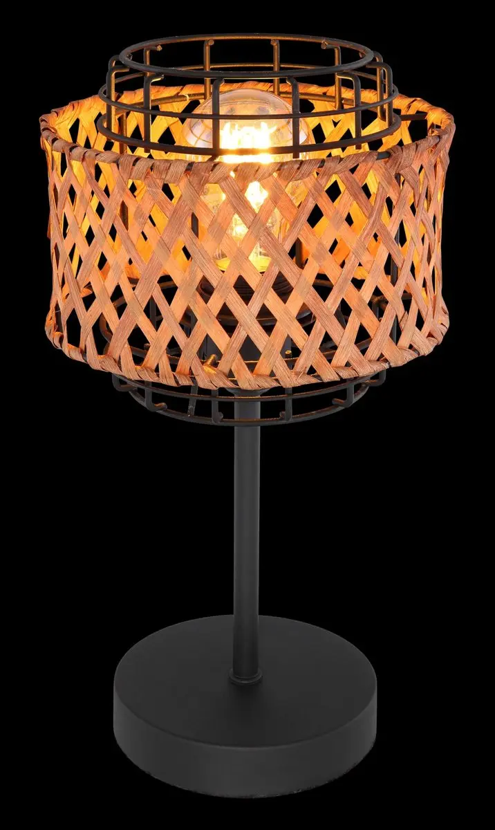 Globo GINA Tafellamp - Ø17cm - Naturel