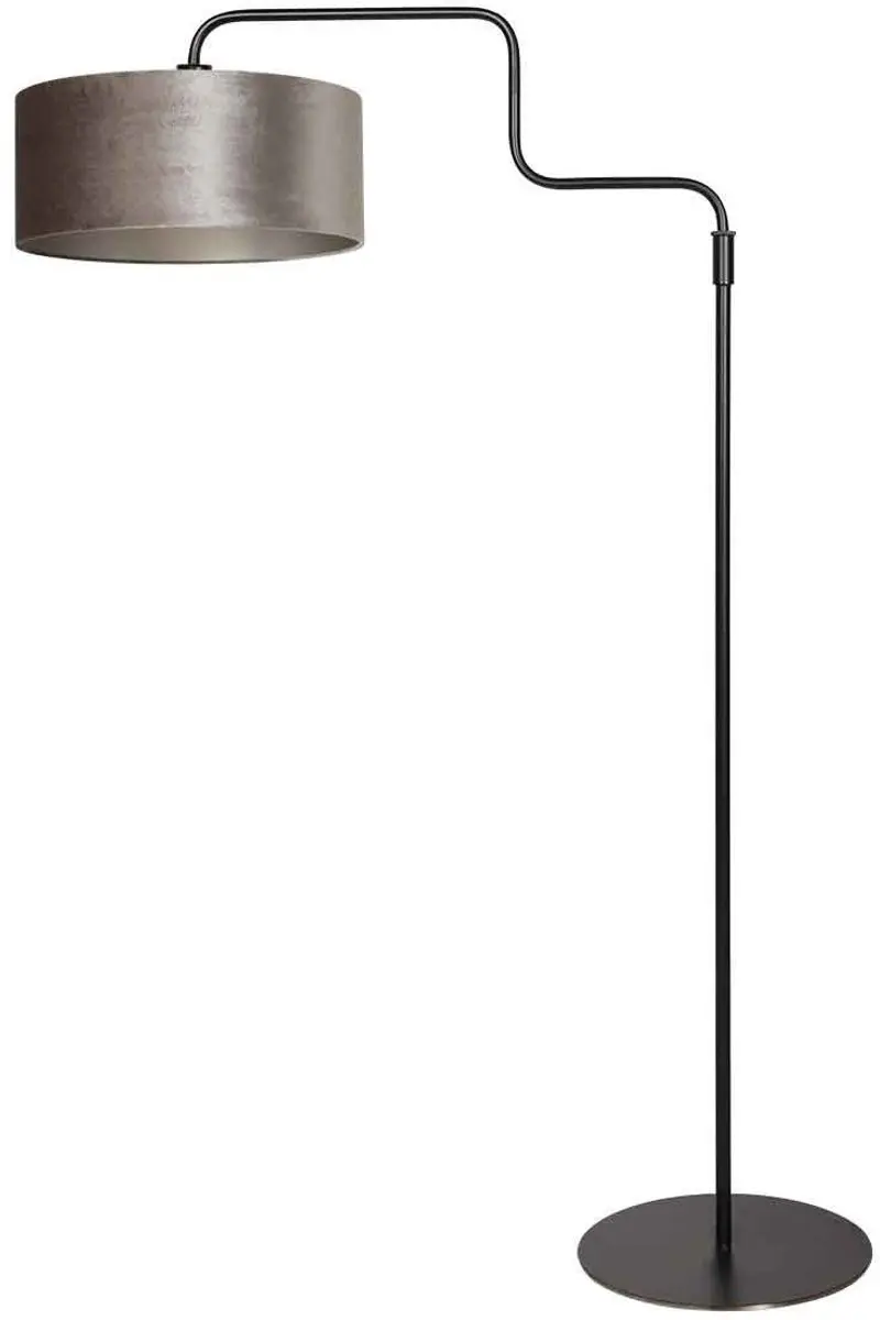 Steinhauer Bloeba 4167ZW Vloerlamp - 150-165cm - Grijs/Zwart