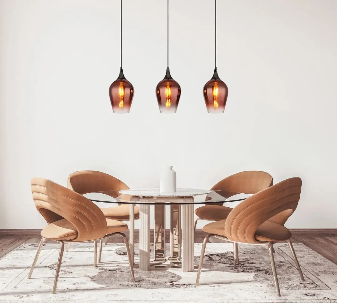 Globo Lavus Hanglamp 3xE27 - Rood