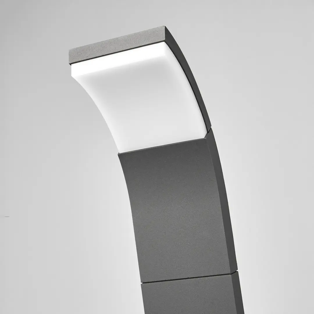 Lucande LED Buitenlamp 6W - Grafietgrijs/Wit