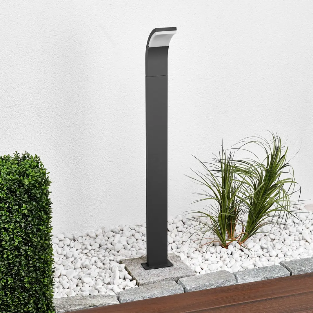 Lucande LED Buitenlamp 6W - Grafietgrijs/Wit