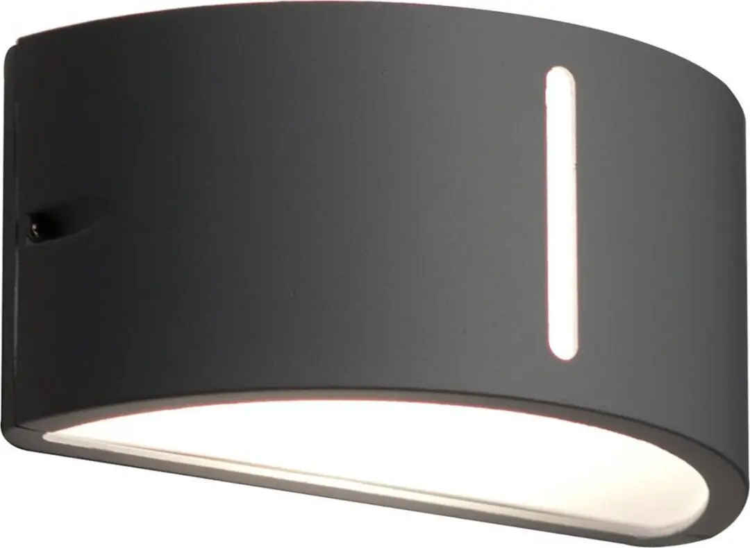 Lutec Bonn Outdoor Wall Up & Down 1 Licht E27 - 12cm - Grijs