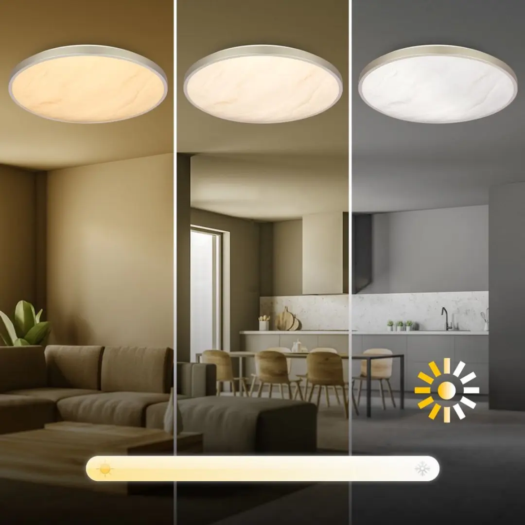 Briloner Competo LED Plafondlamp Ø38cm - Wit