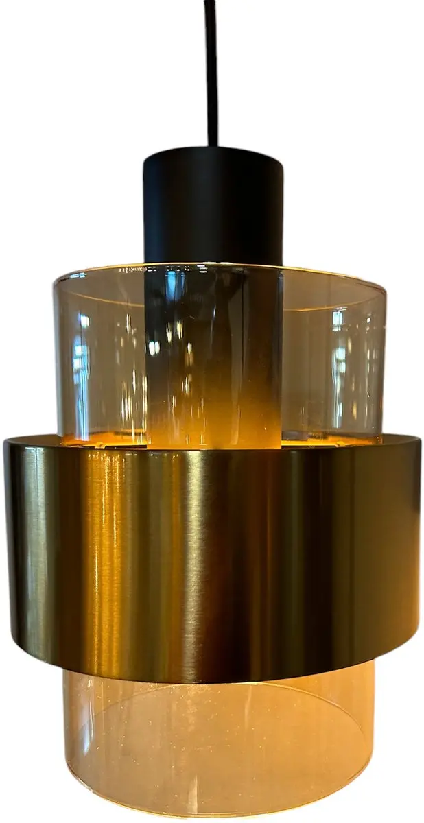Freelight Wandlamp Chiasso H 40cm - Zwart/Goud