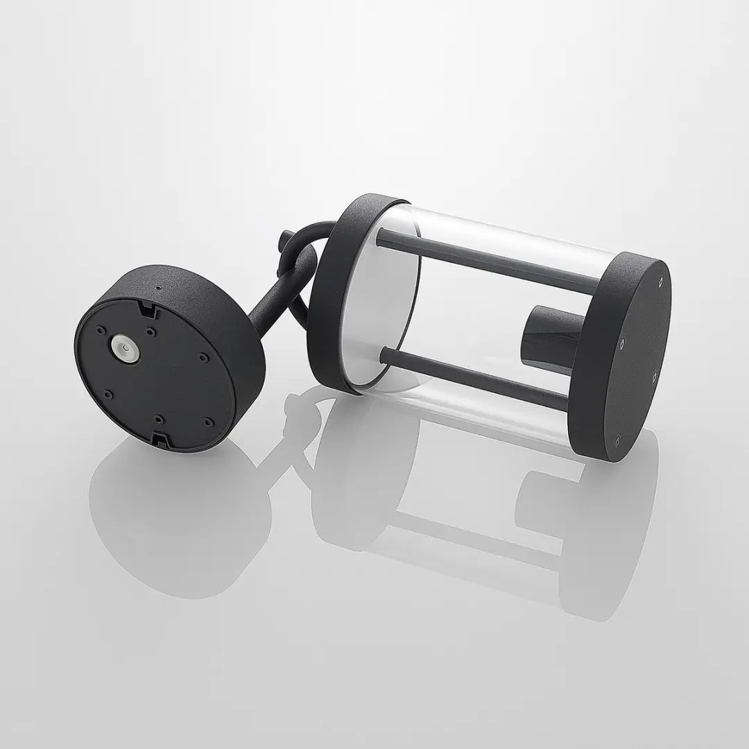 Lucande Wandlamp Buiten Aluminium Glas 30cm