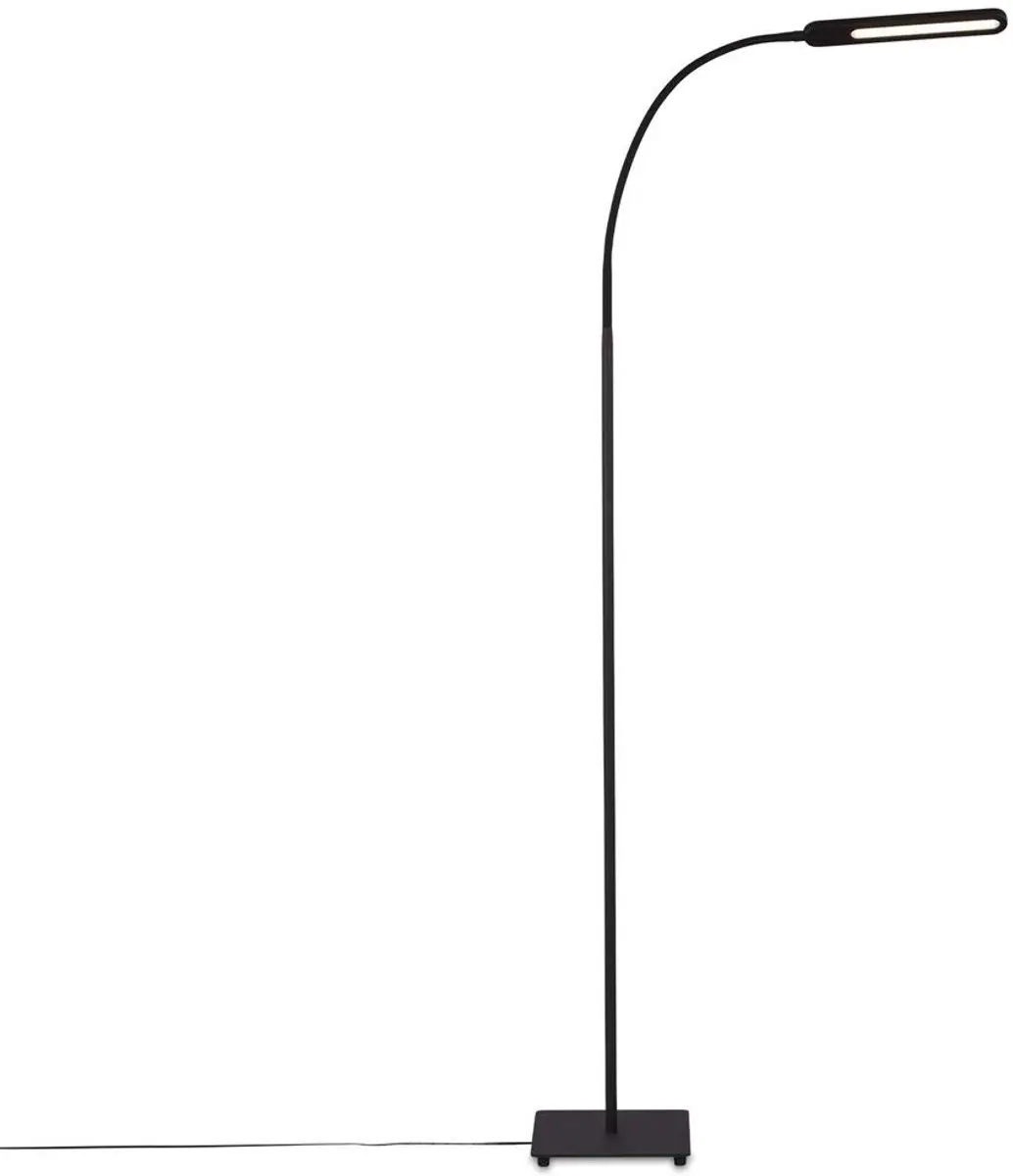 Briloner Ervo LED Vloerlamp - 8W 600lm 183cm - Dimbaar CCT - Zwart