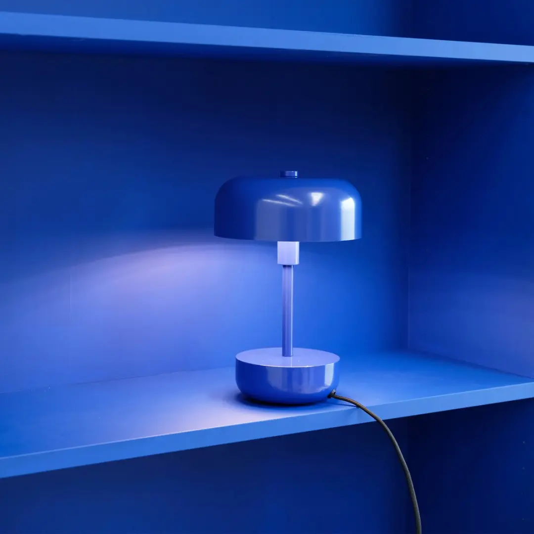 Dyberg Larsen Tafellamp Haipot - 9W - Blauw Metaal