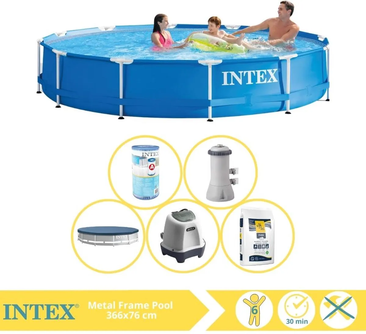 Intex Metal Frame Zwembad 366x76cm