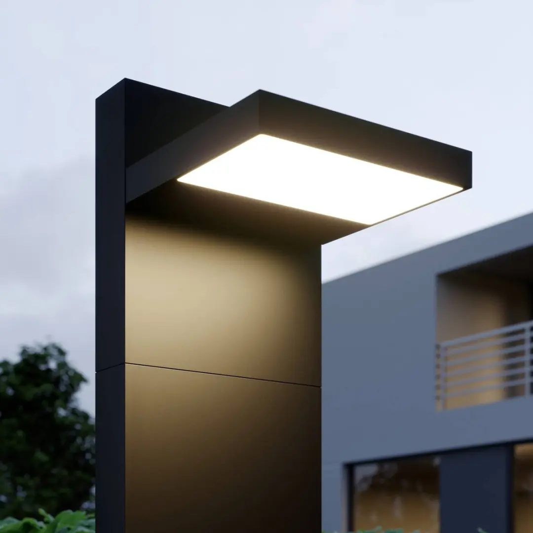 Lucande LED Buitenlamp 12W - Grafietgrijs/Wit