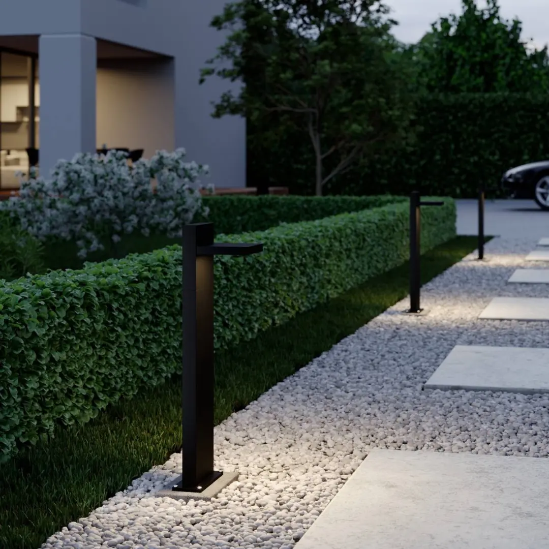 Lucande LED Buitenlamp 12W - Grafietgrijs/Wit