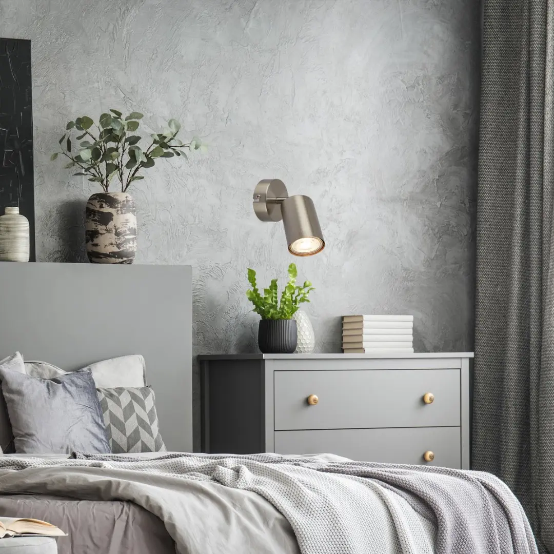 Briloner Tib Wandlamp 2172012 - Ø80cm - Mat nikkel
