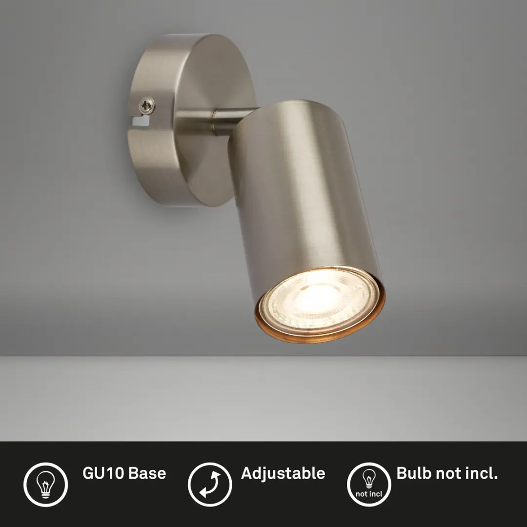Briloner Tib Wandlamp 2172012 - Ø80cm - Mat nikkel