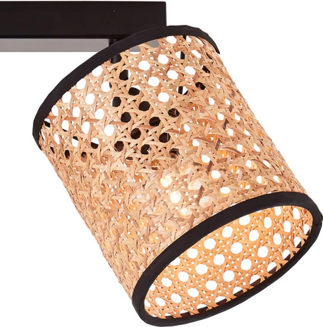 Brilliant Wiley Plafondspot - 4 Lichtpunten - Beige/Zwart