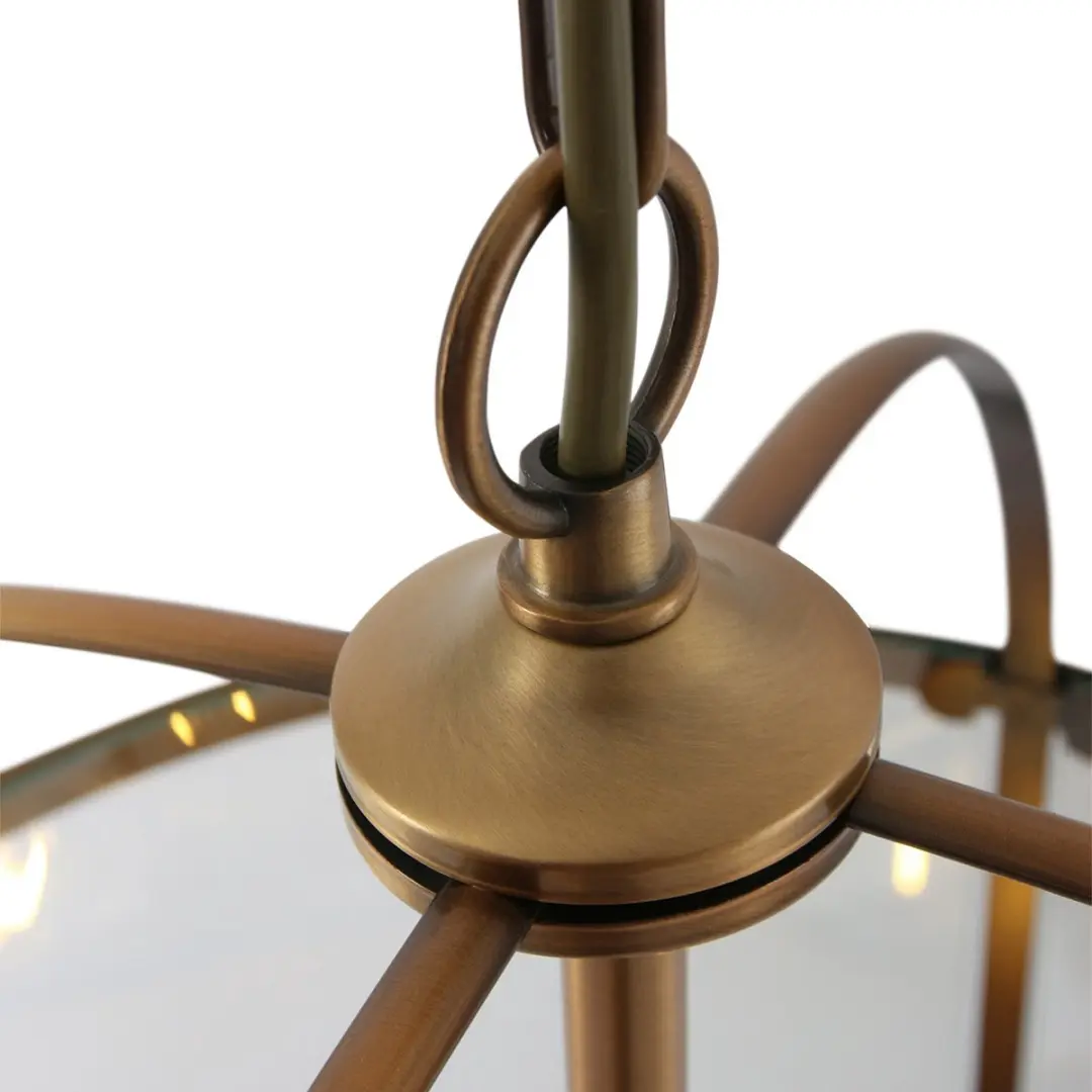 Steinhauer Hanglamp Pimpernel 5972BR - 4x E14 - Ø25cm - Bruin