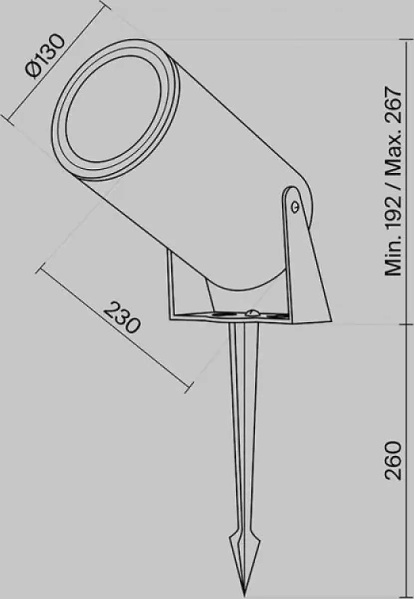 Maytoni Outdoor Bern Landschapsverlichting - 15W - Wit Ø10,8cm