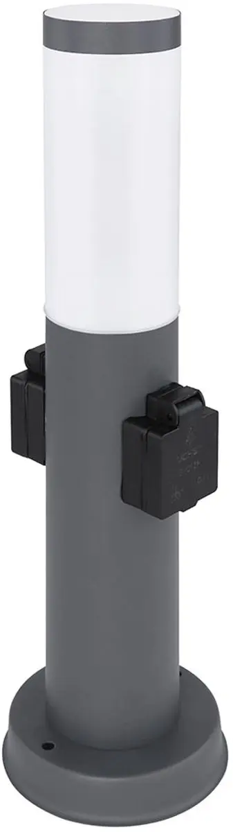 Globo Buitenlamp met bewegingssensor 23W - RVS Antraciet