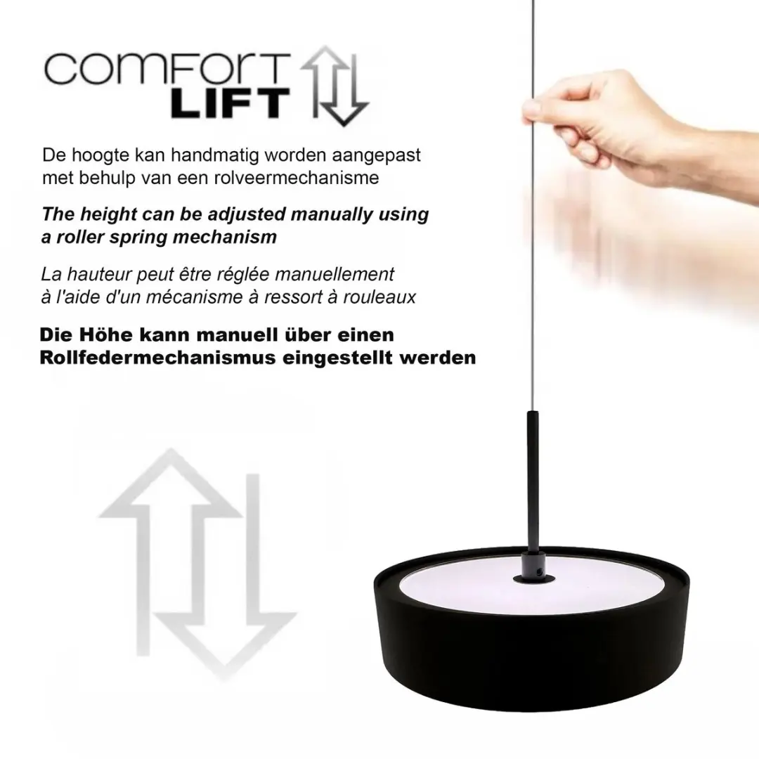 Freelight Hanglamp Alieno 3 - Ø33cm - 3 Lichtpunten - Zwart