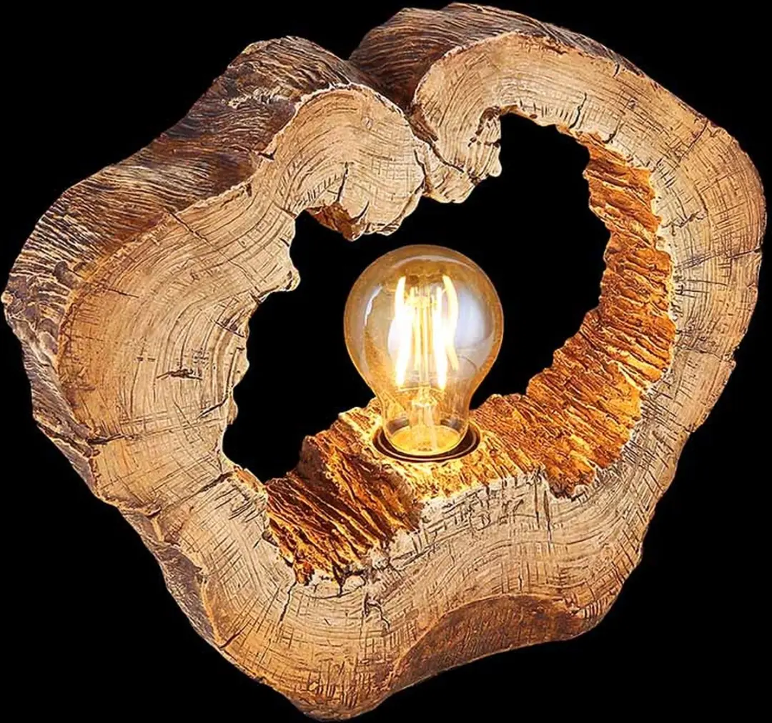 Globo Vinzenz Tafellamp E27 - 9cm - Naturel - afbeelding 6 van 6