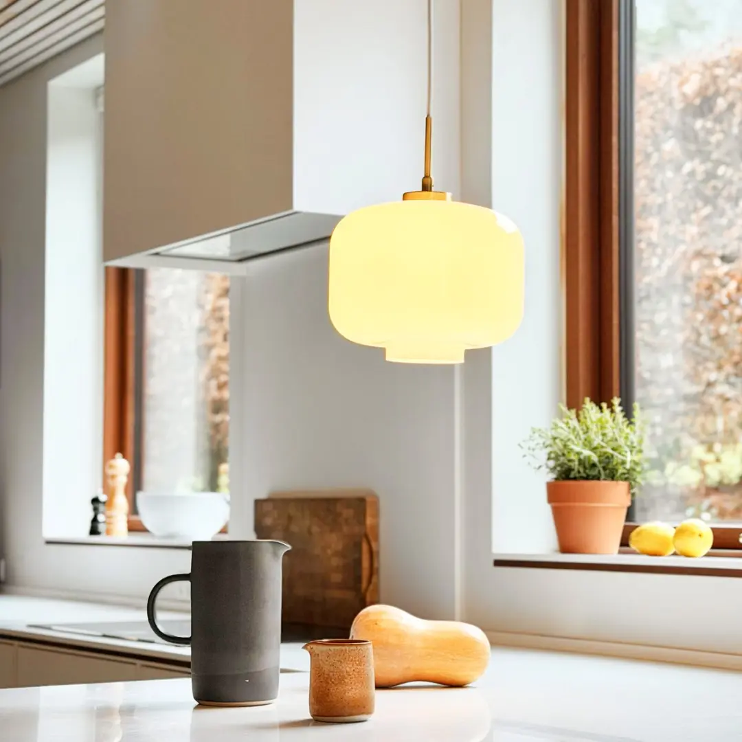 Dyberg Larsen Arp Hanglamp 25W - Ø25cm - Wit/Goud