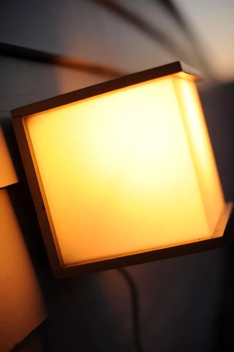 Lutec Box Cube Wandlamp E27 - Donkergrijs - afbeelding 6 van 6