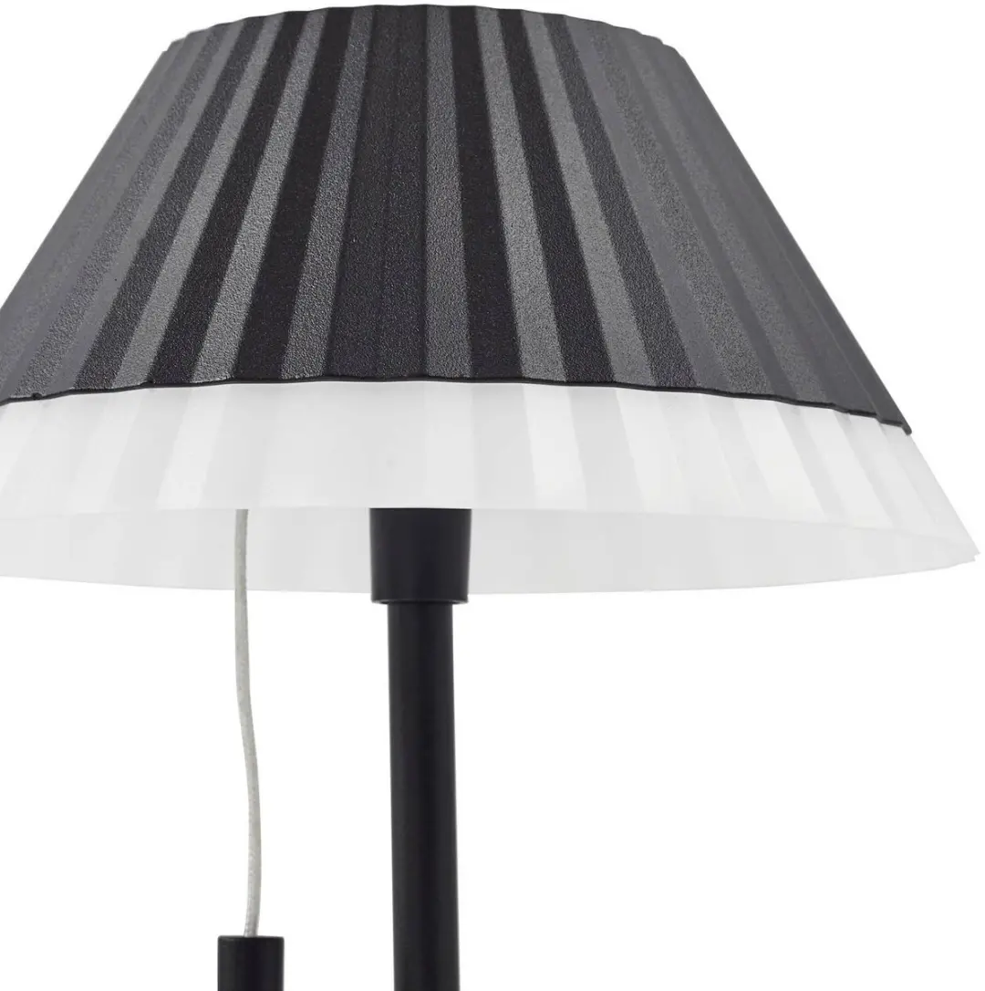 Lindby Terraslamp CCT 1 Licht - 35cm - Ø17,5cm - Zwart/Wit