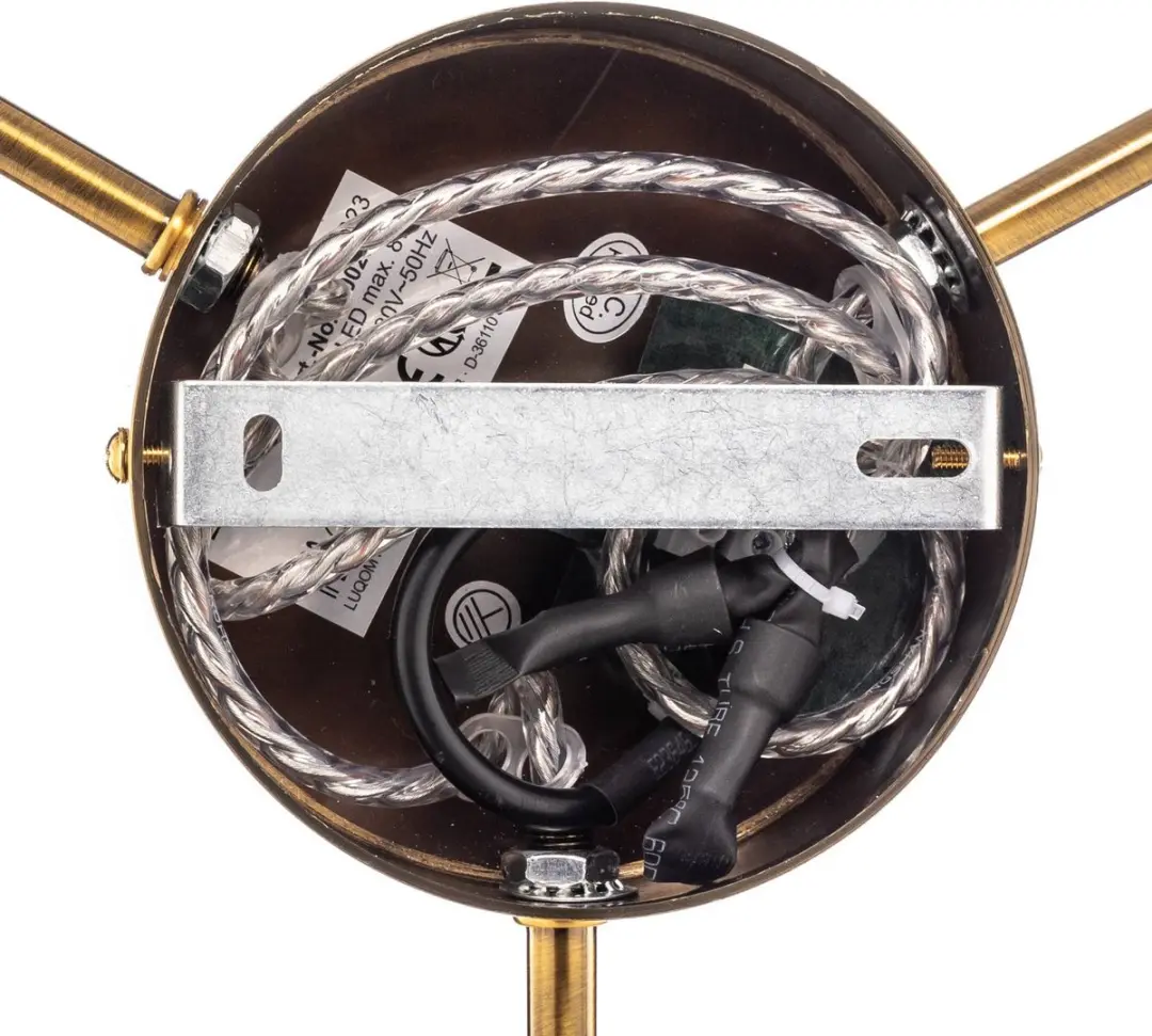 Lucande Hanglamp 3-Lichts G9 - Amber/Messing