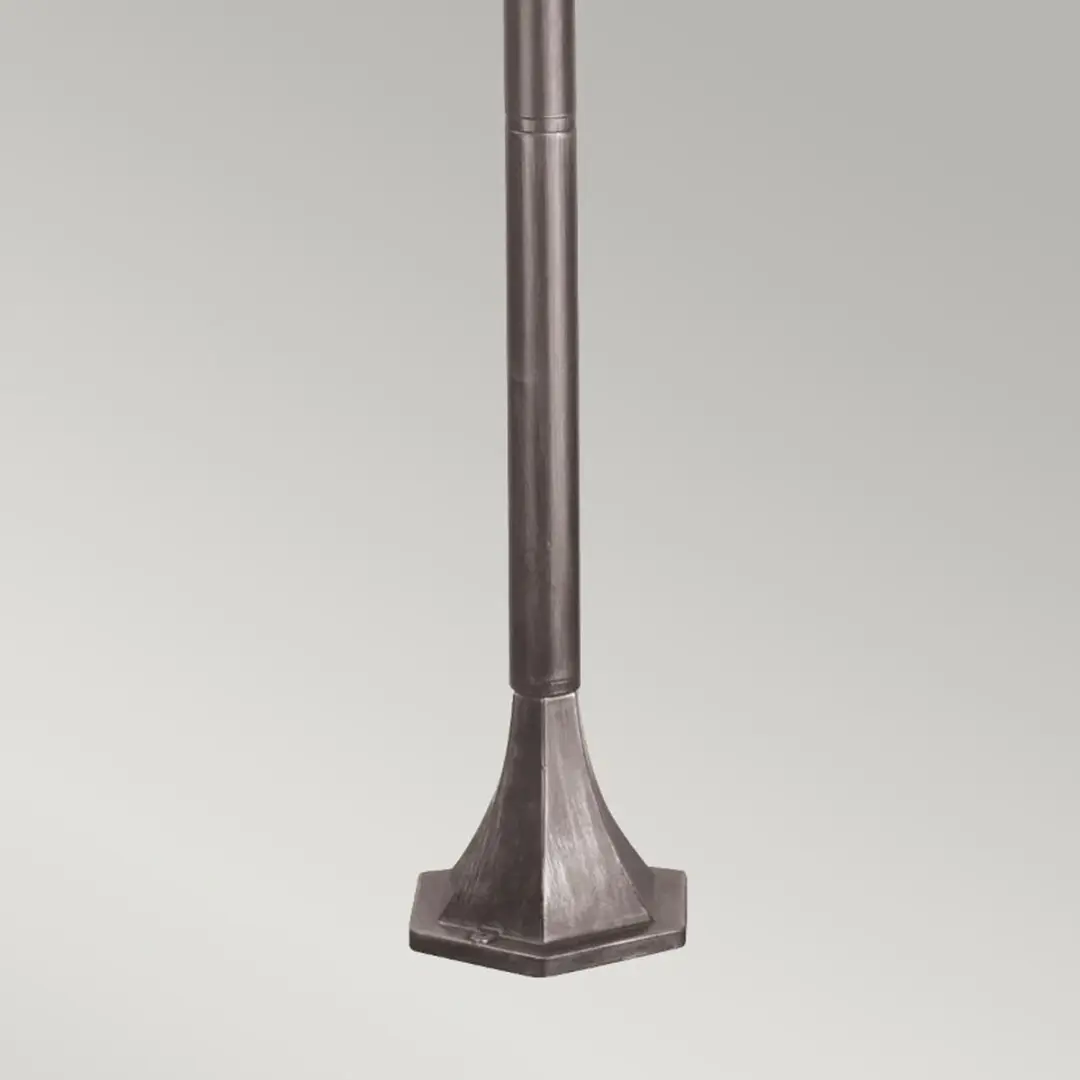 Elstead Lighting Wexford LED Tuinpilaar E27 60W - IP44 Zwart/Zilver