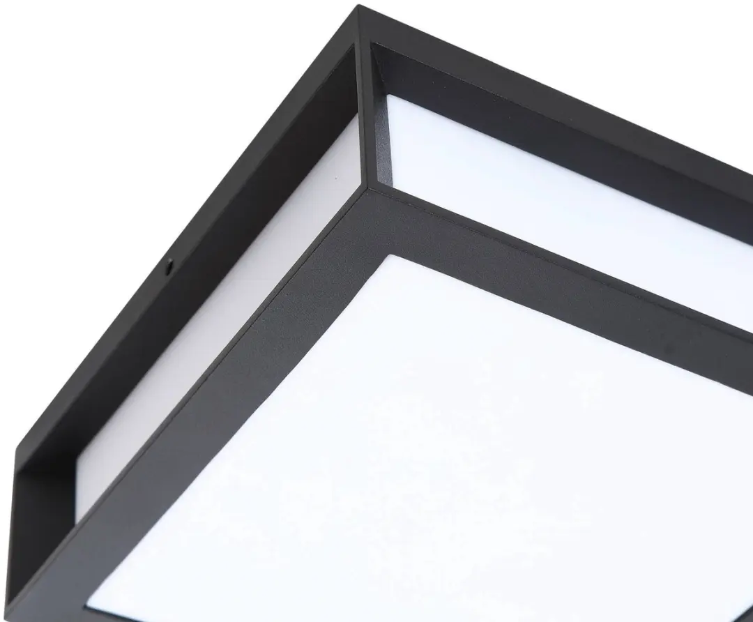 Lindby Wandlamp Buiten 2-Lichts E27 - Zwart/Wit