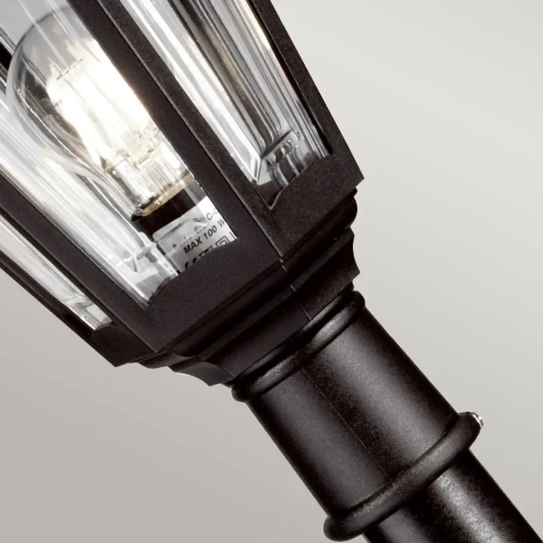 Elstead Lighting Kinsale LED Tuinpilaar E27 60W - IP44 Zwart