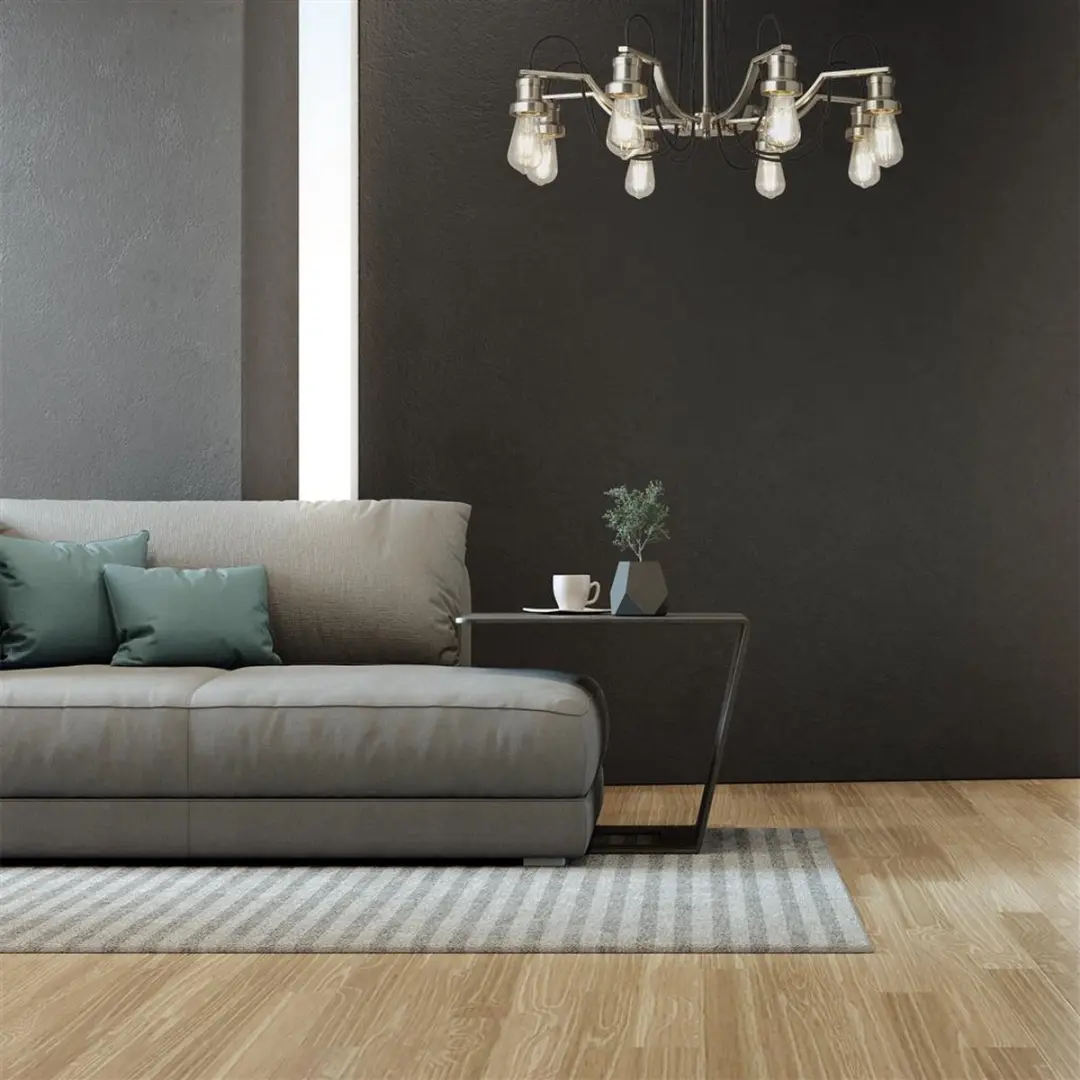 Searchlight Olivia Kroonluchter 8 Lichts - Zilver