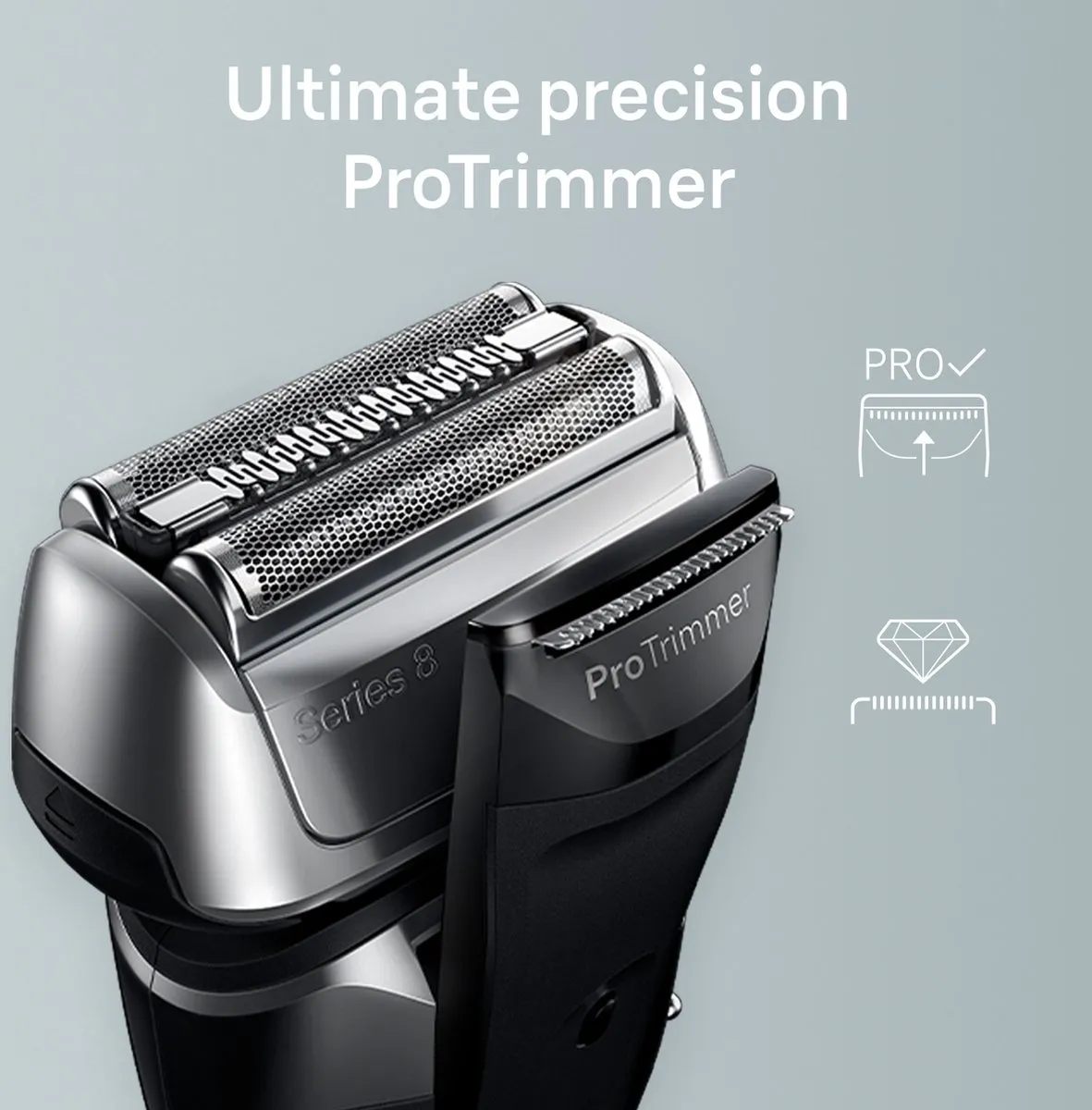 Braun Series 8 8567CC Scheerapparaat - Zwart/Zilver
