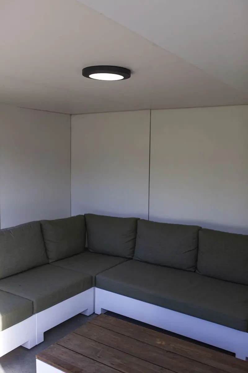 Lutec Kayah Wandlamp Buiten LED 16.5W - Ø30.5cm Donkergrijs