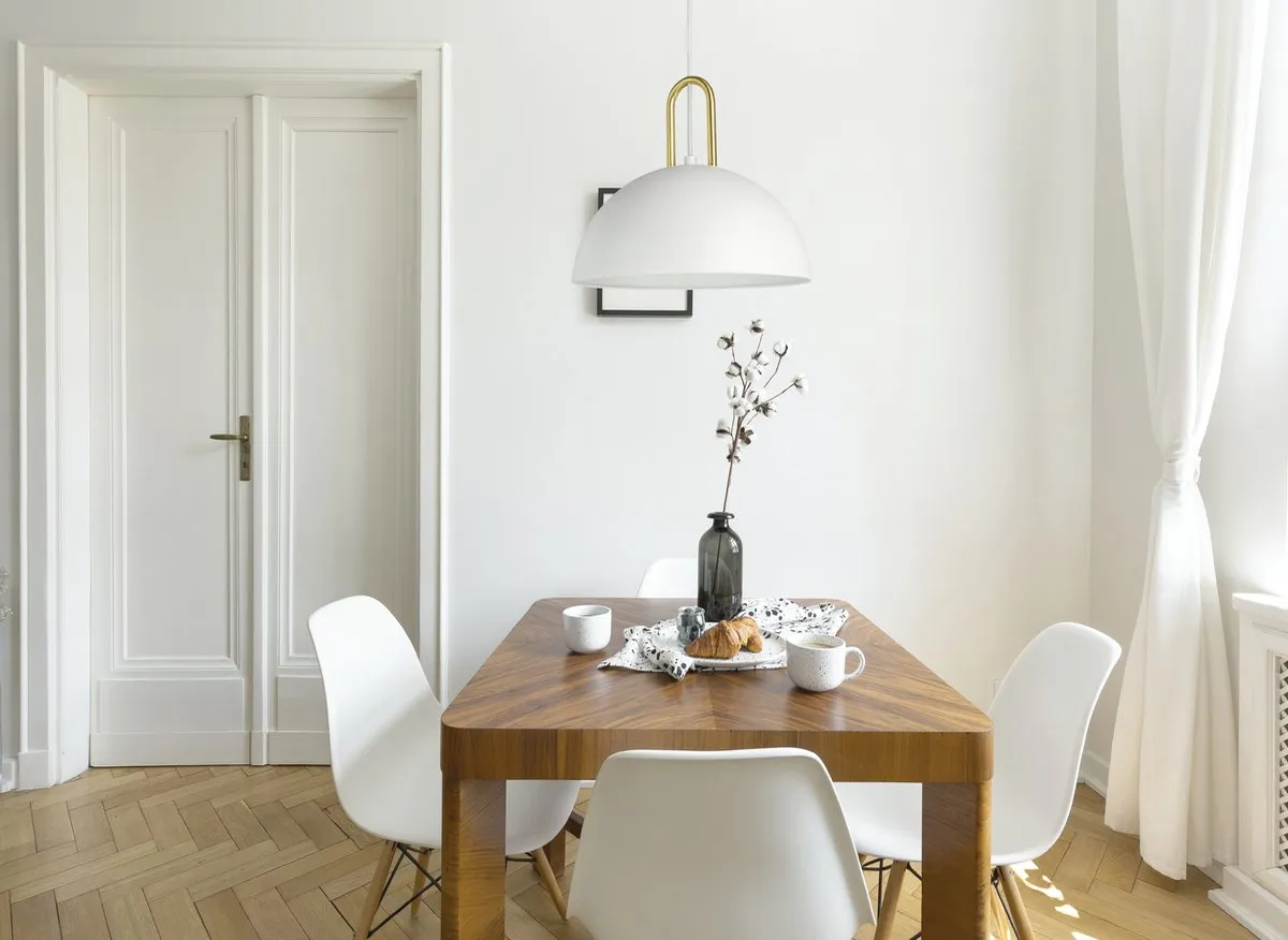 Eglo Calmanera Hanglamp E27 - Ø32,5cm - Wit/Geelkoper - afbeelding 6 van 6