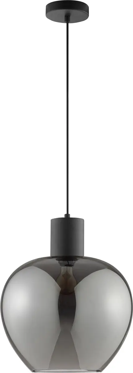 Brilliant Ligari Hanglamp Ø35cm - Zwart/Smoke