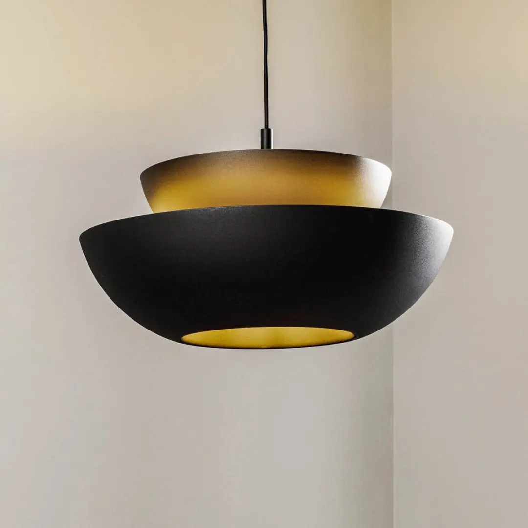 Lucande Hanglamp 1 Licht E27 - Zwart