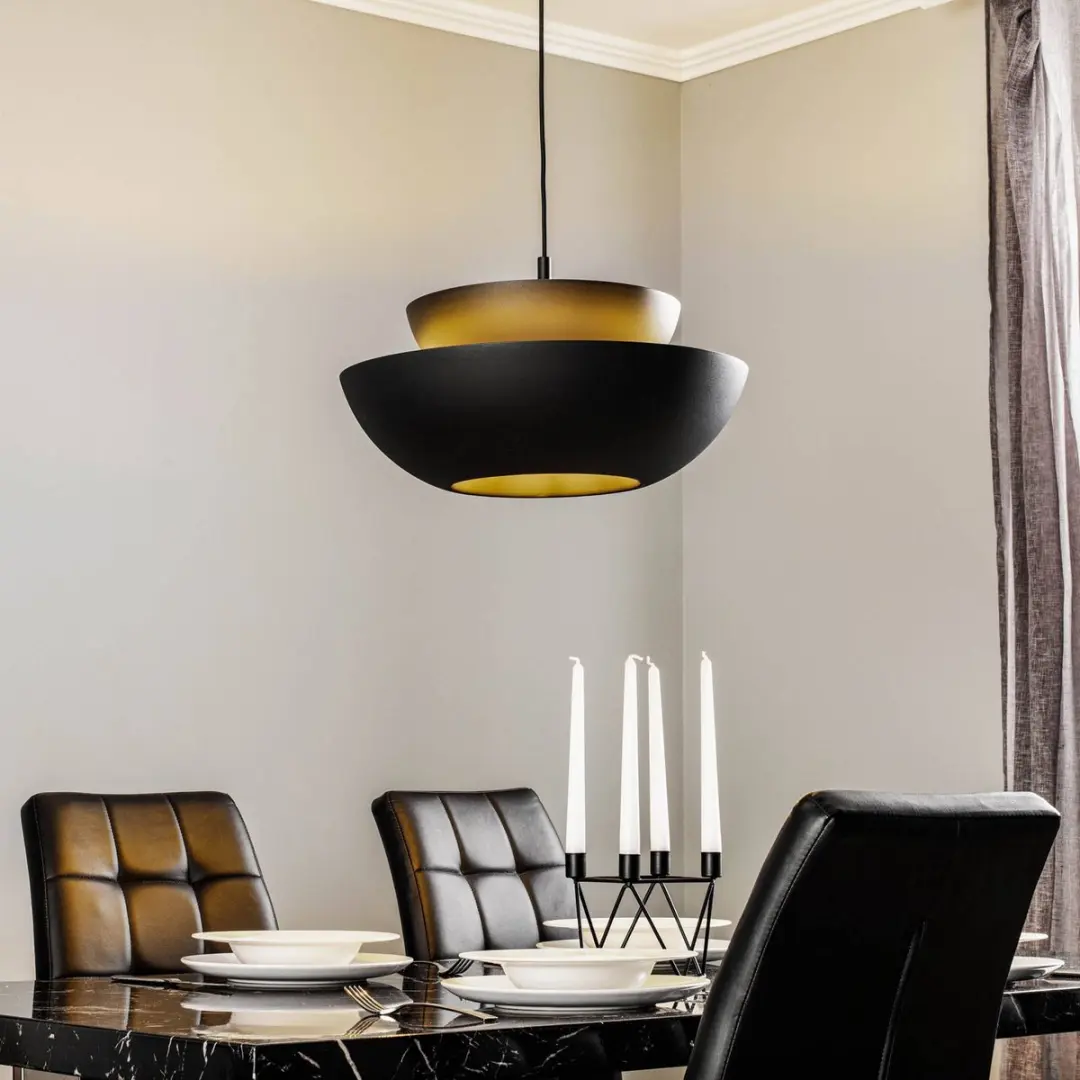 Lucande Hanglamp 1 Licht E27 - Zwart