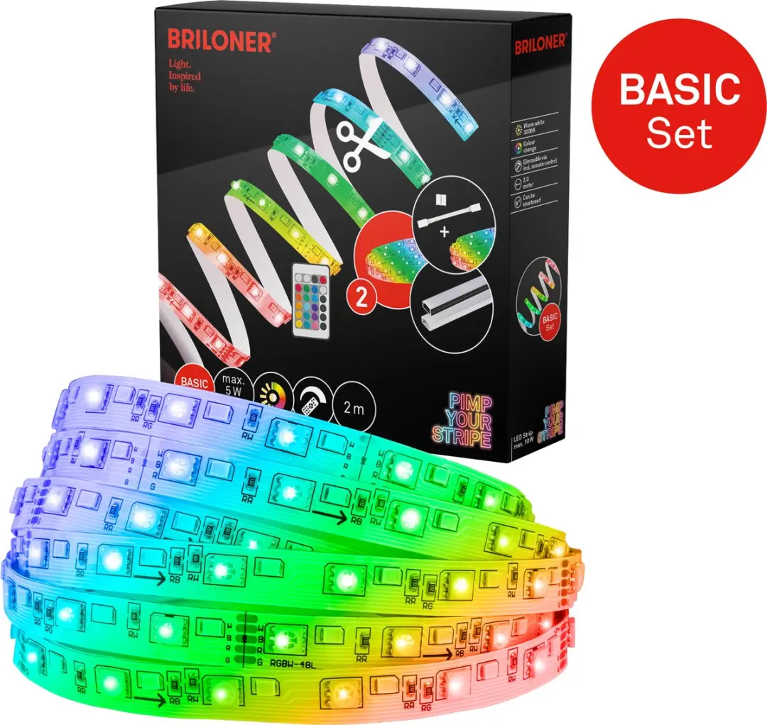 Briloner LED Strip Startersset RGBW 2m