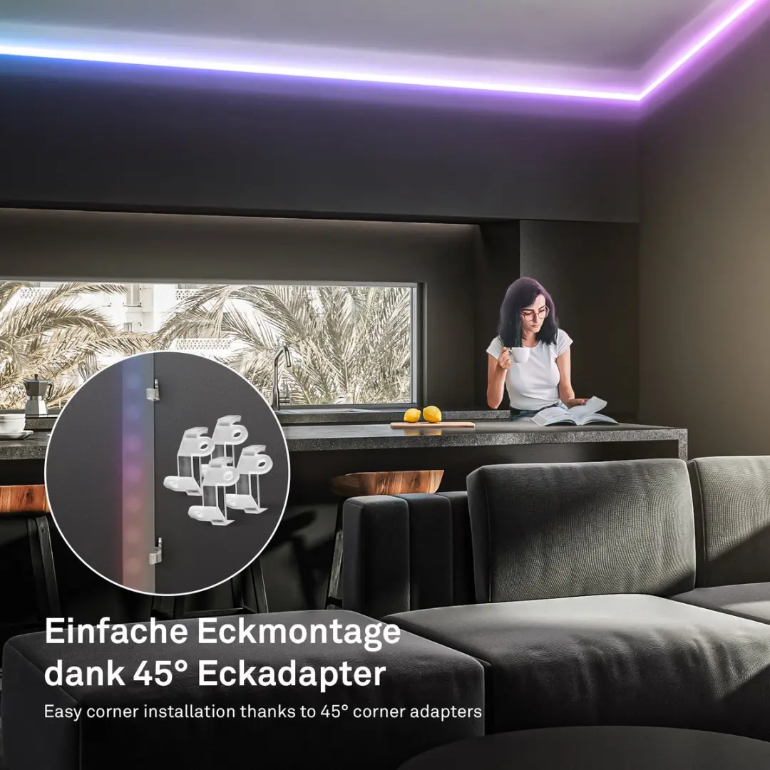 Briloner LED Strip Startersset RGBW 2m - Wit