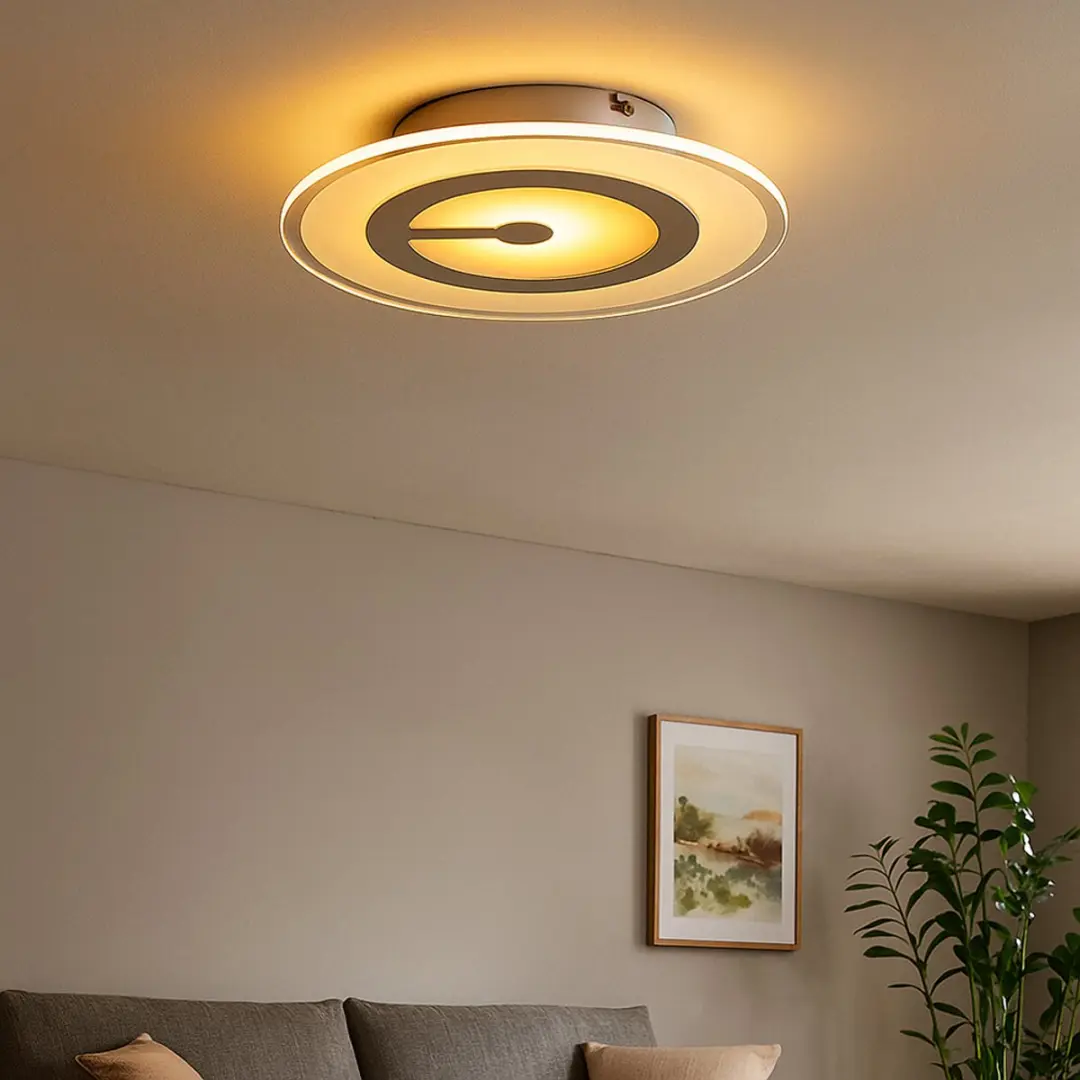 Globo LED Plafondlamp 6W - 3200K - Ø23cm - Chroom