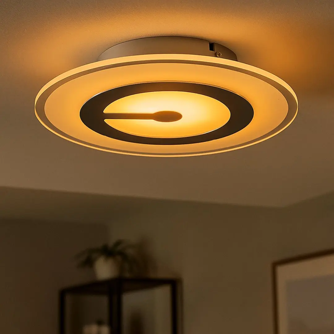 Globo LED Plafondlamp 6W - 3200K - Ø23cm - Chroom