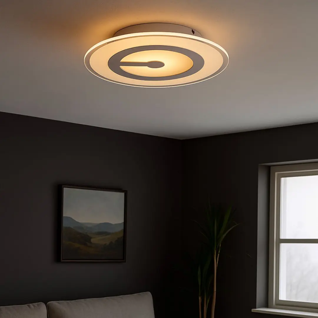 Globo LED Plafondlamp 6W - 3200K - Ø23cm - Chroom