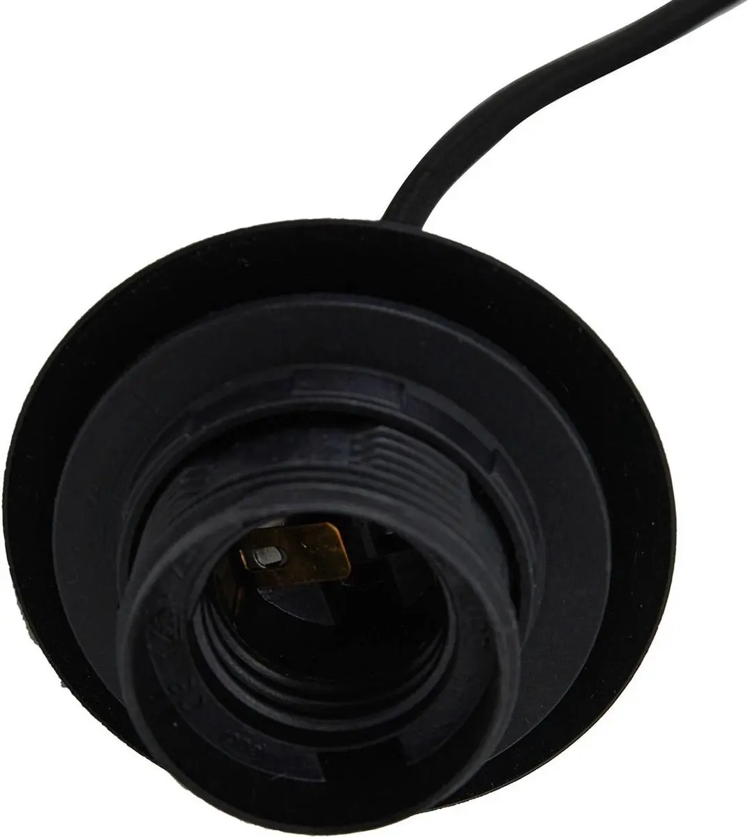 Lindby Hanglamp 3-Lichts Glas Staal - 3x60W - Rookgrijs/Zwart