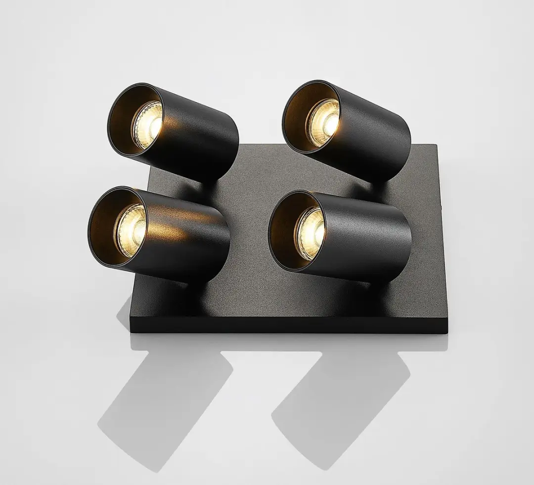 ARCCHIO Buitenspot 4-lichts Aluminium GU10 - Zwart - afbeelding 6 van 6