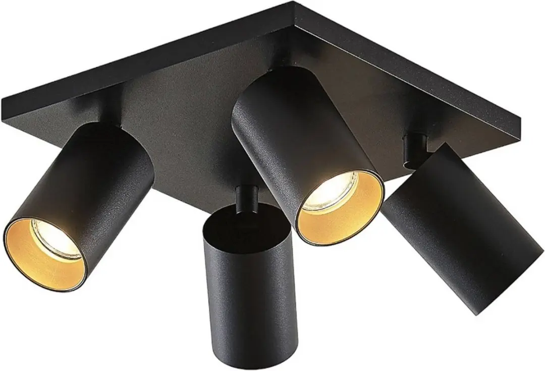 ARCCHIO Buitenspot 4-lichts Aluminium GU10 - Zwart