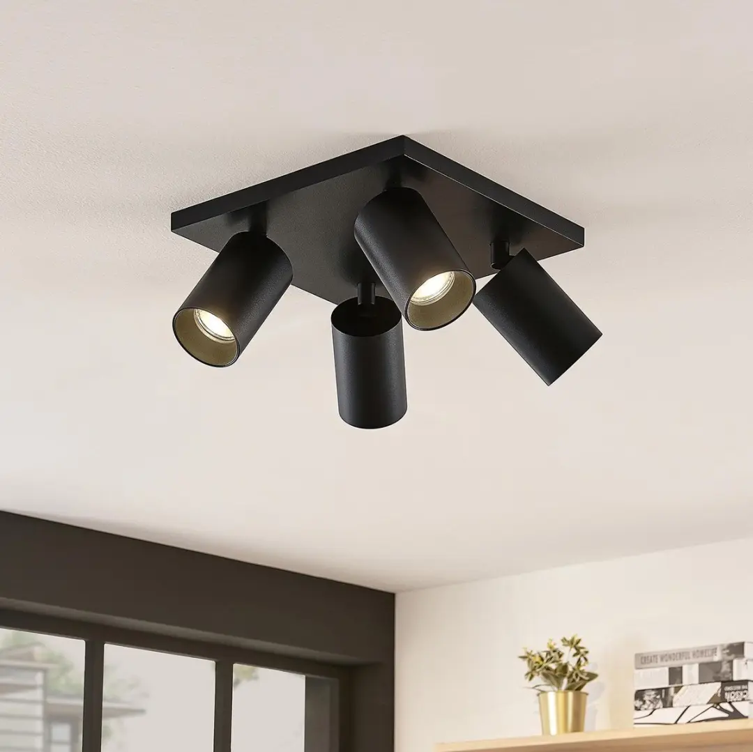ARCCHIO Buitenspot 4-lichts Aluminium GU10 - Zwart