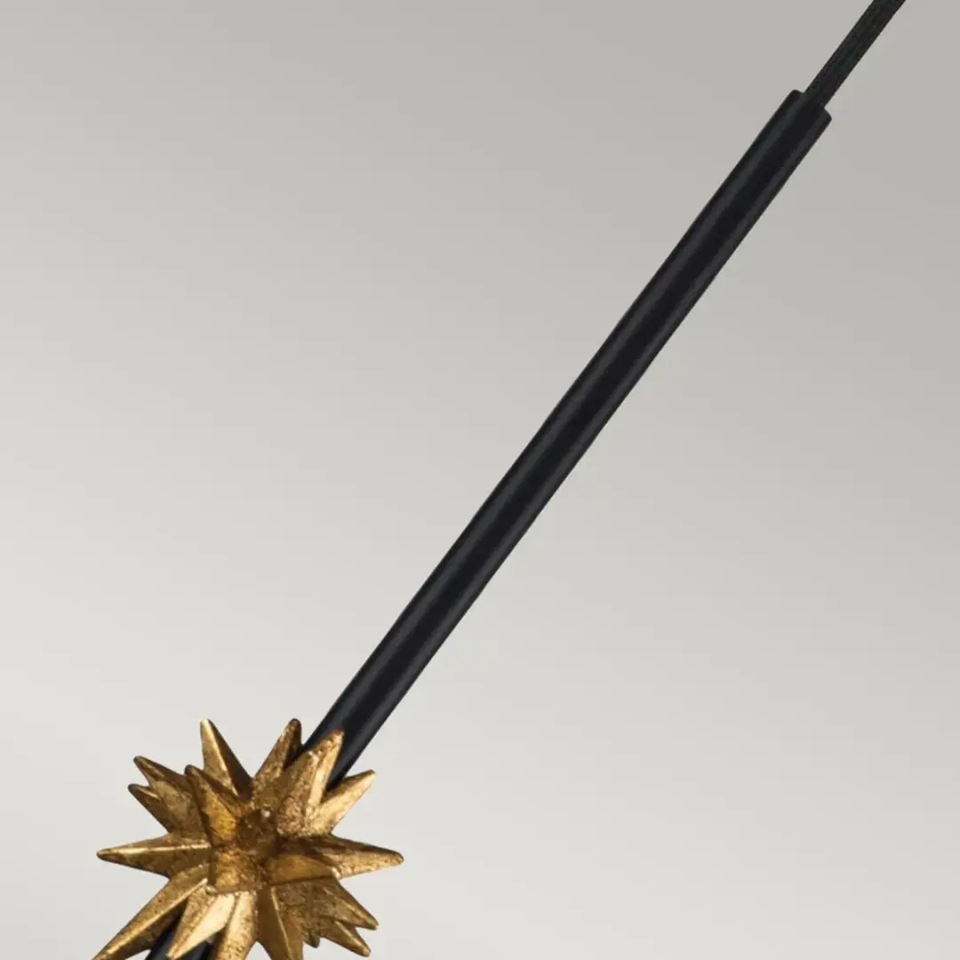 Elstead Lighting Etoile LED Hanglamp - Matte Black & Gold Leaf - E27 60W