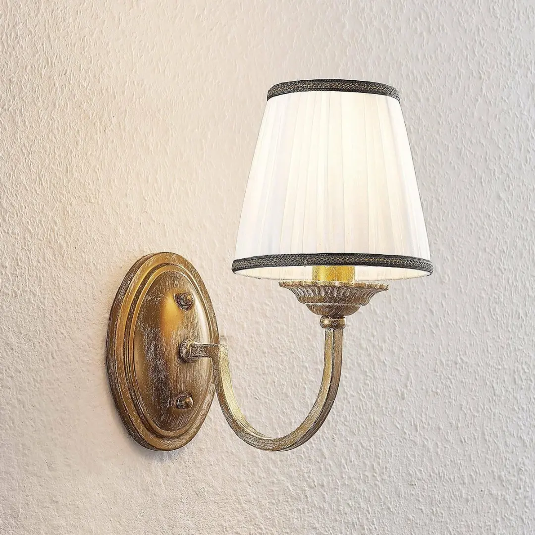 Lindby Wandlamp Textiel Metaal E14 40W